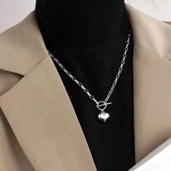 “18” HEART 925 STERLING SILVER  NECKLACE, NICE NECKLACE, CUTE NECKLACE - Picture 6 of 6